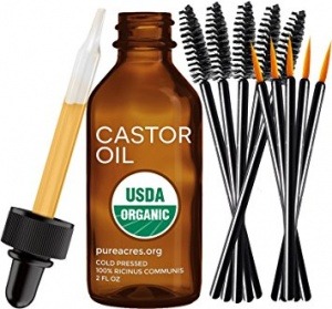 Pure Castor Oil for Eyelashes, Eyebrows, Hair Growth, Skin and Face