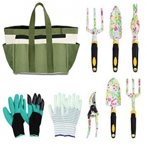 Eslibai 9 piece Garden Tool Set